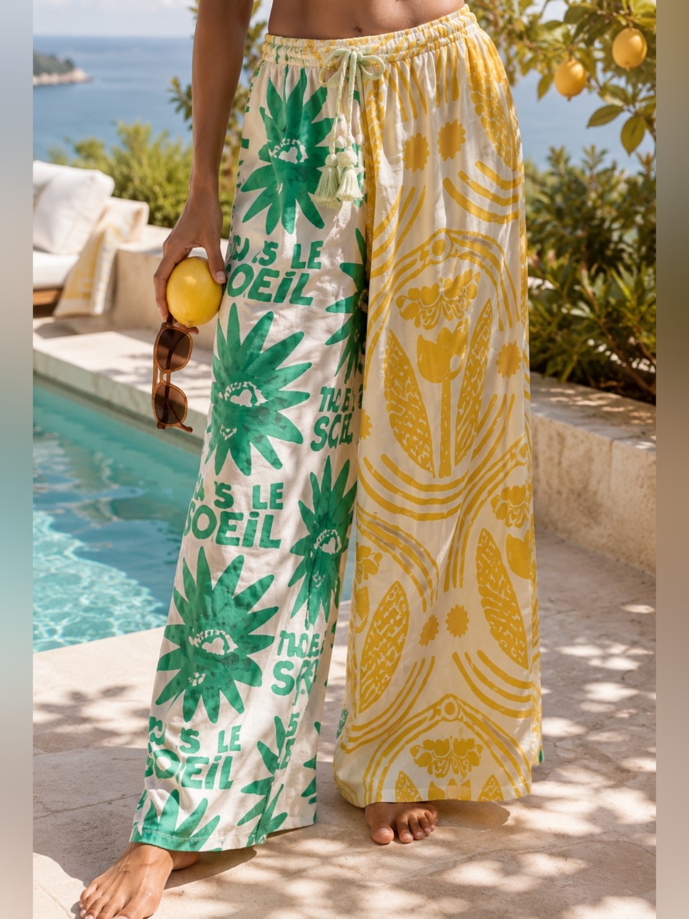 Anthropologie Printed Wide-Leg Trousers | 3X | Novelty Print | Style #4145578570